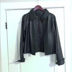 Genuine Leather Attention Jacket, SZ L